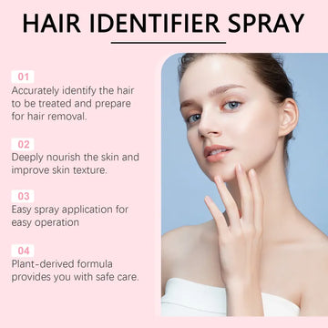 Hair Identifier Spray Set For Face Shaving Moisturizing Dermaplaner