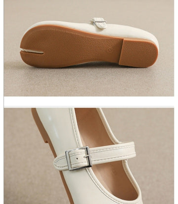 Split Toe Flat Mary Jane Tabi Shoes