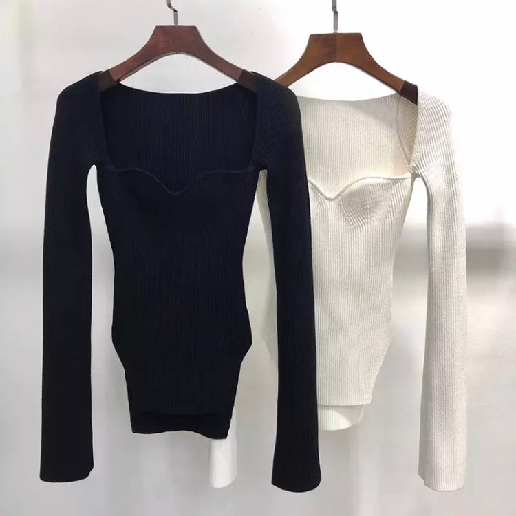 Knitted Long Sleeve Blouse